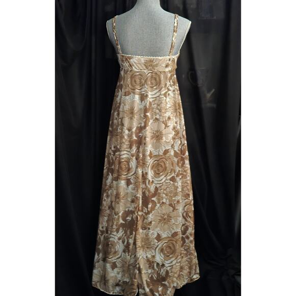 Vintage 1960's Olga Sleeping Pretty Full Length Fawn Print Nightgown, Sz 34, NWT - Picture 6 of 10